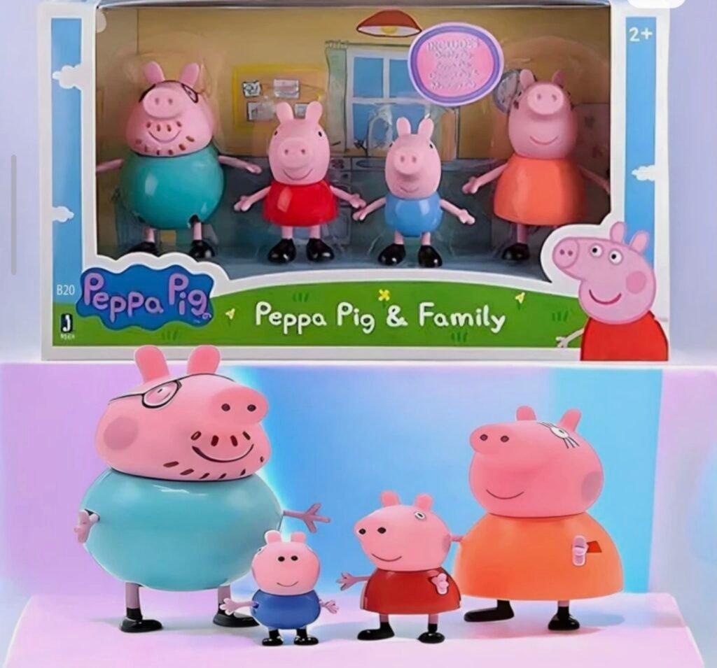 Peppa Pig Family Toy Set – Premium Quality Figures with Box (4 PCS)