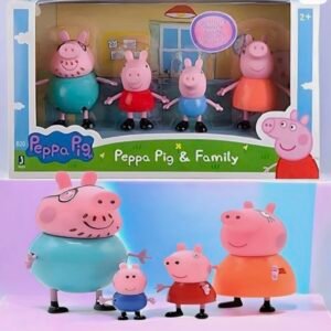 Peppa Pig Family Toy Set – Premium Quality Figures with Box (4 PCS)
