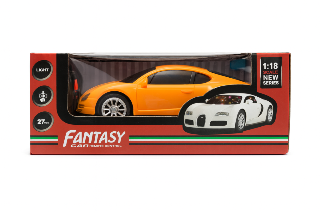 Fantasy Remote Control Car – 1:18 Scale | High-Speed RC Car with 3D Lights |