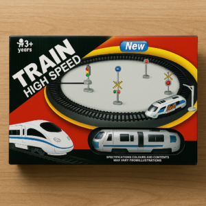 High Speed Electric Train Toy Set – With Track, Train & Signals | Perfect Gift for Kids (3+ Years)