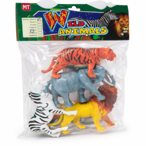 Wild Animals Toy Set | Plastic Animal Figures for Kids