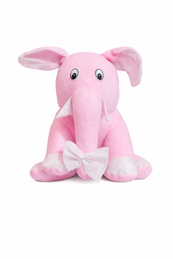 Pink Plush Elephant Soft Toy