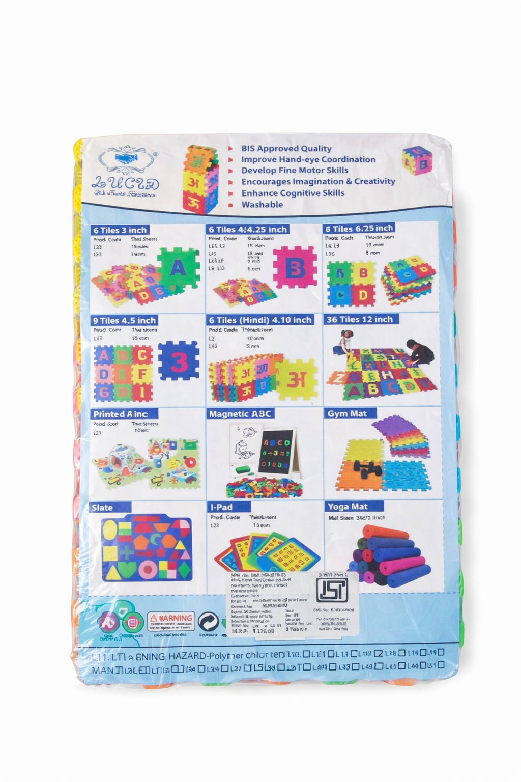 EVA Foam Alphabet Puzzle Floor Mat for Kids (6 Pieces) - Image 2