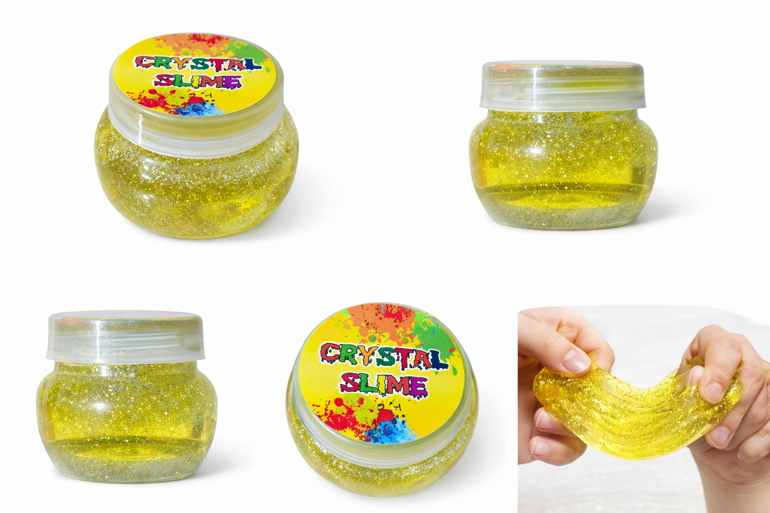 Crystal Slime – Glitter Stretchable Toy Slime for Kids