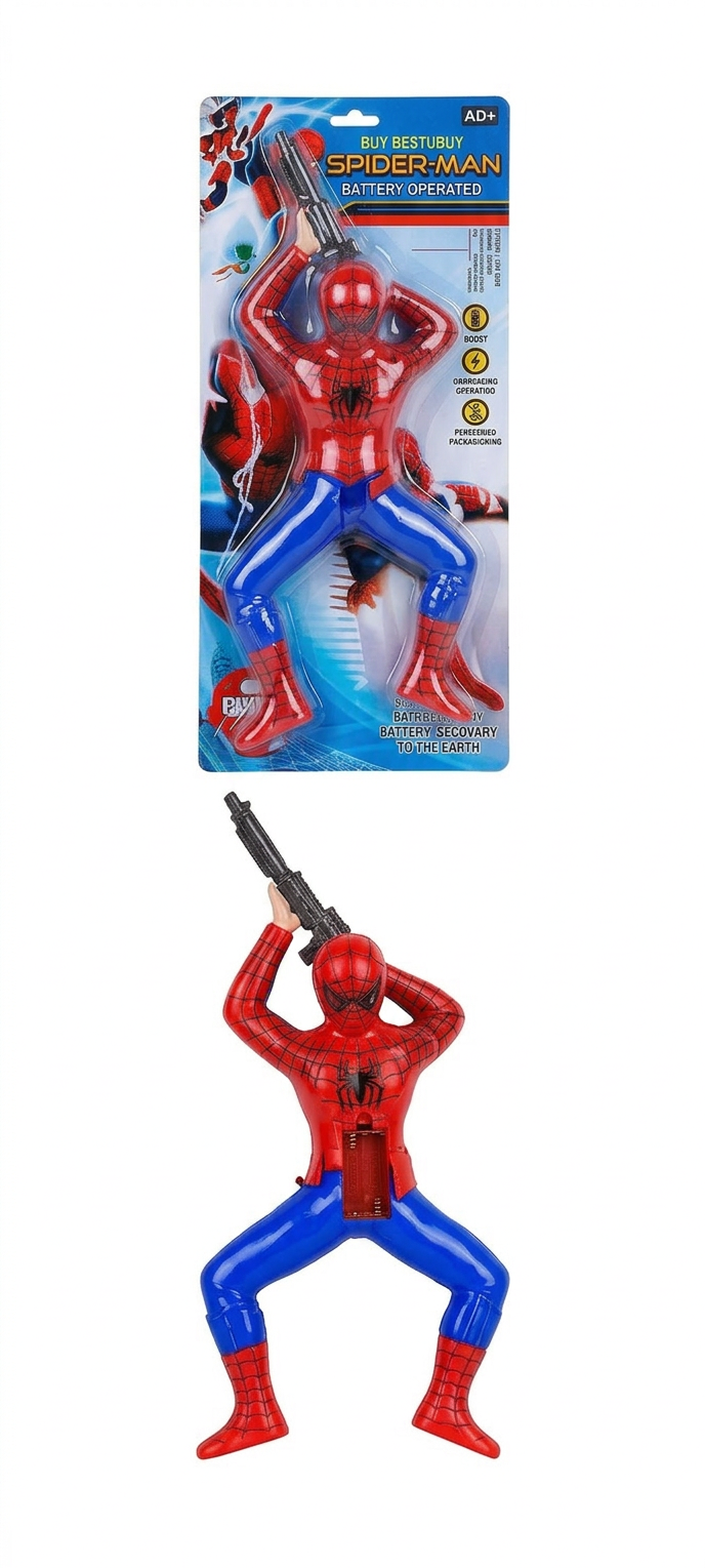 Spider-Man Battery Operated Action Toy with Light & Sound - Image 4