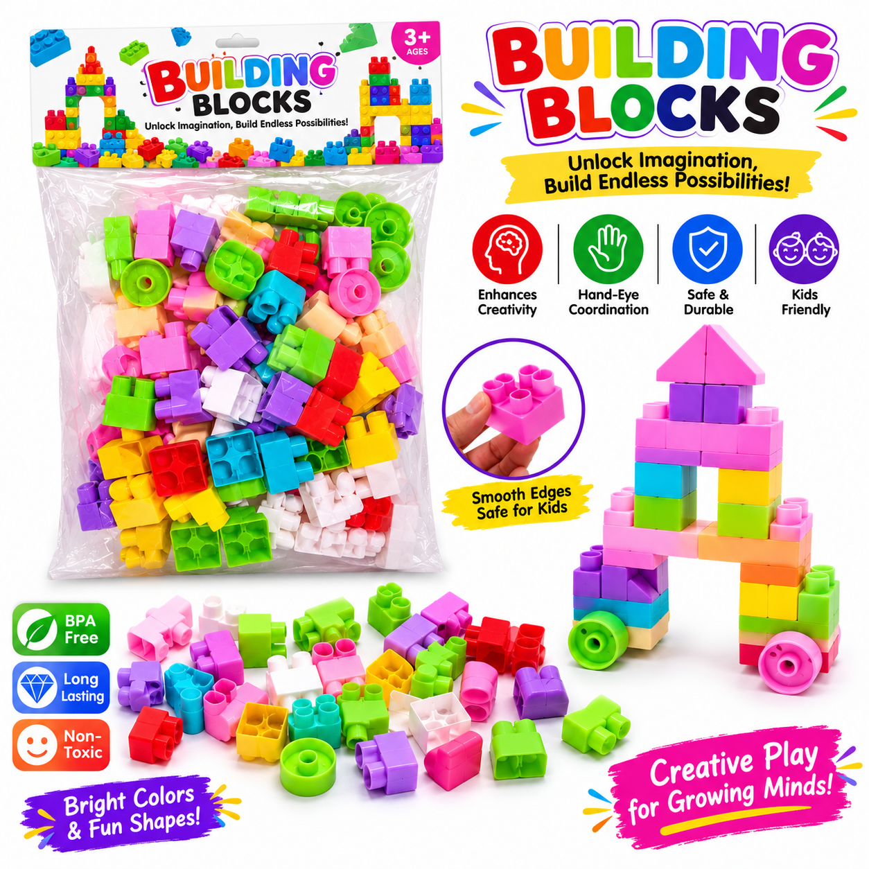 Colorful Building Blocks for Kids - Image 2